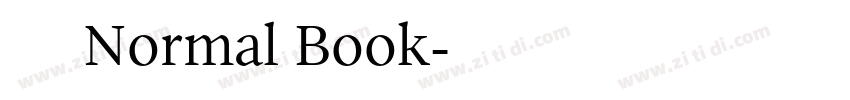 未來熒黑 Normal Book字体转换